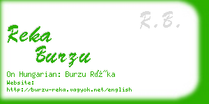 reka burzu business card